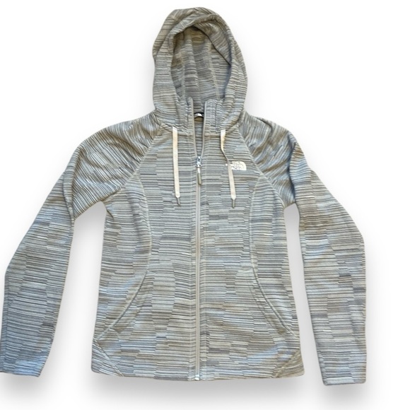 NorthFace Women’s Sweatshirt Hoodie Zip Front Varigated Gray Size XS - Picture 1 of 7